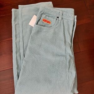 EMPYRE, light blue, corduroy, never worn, tags still attached, size 36